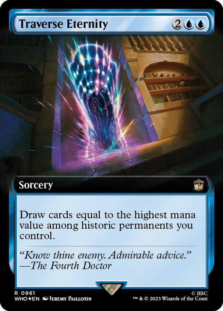 Traverse Eternity (Extended Art) (Surge Foil) (961) [WHO] - MTG Single
