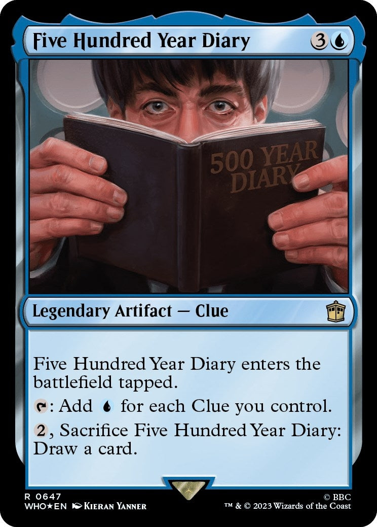 Five Hundred Year Diary (Surge Foil) (647) [WHO] - MTG Single