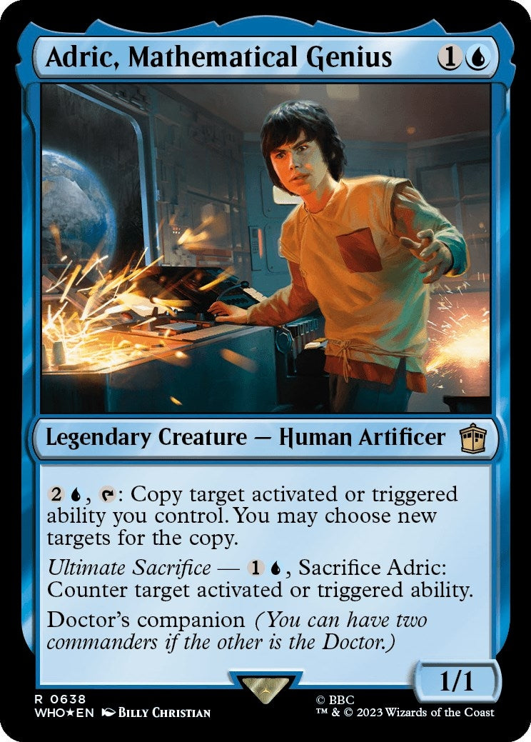 Adric Mathematical Genius (Surge Foil) (638) [WHO] - MTG Single