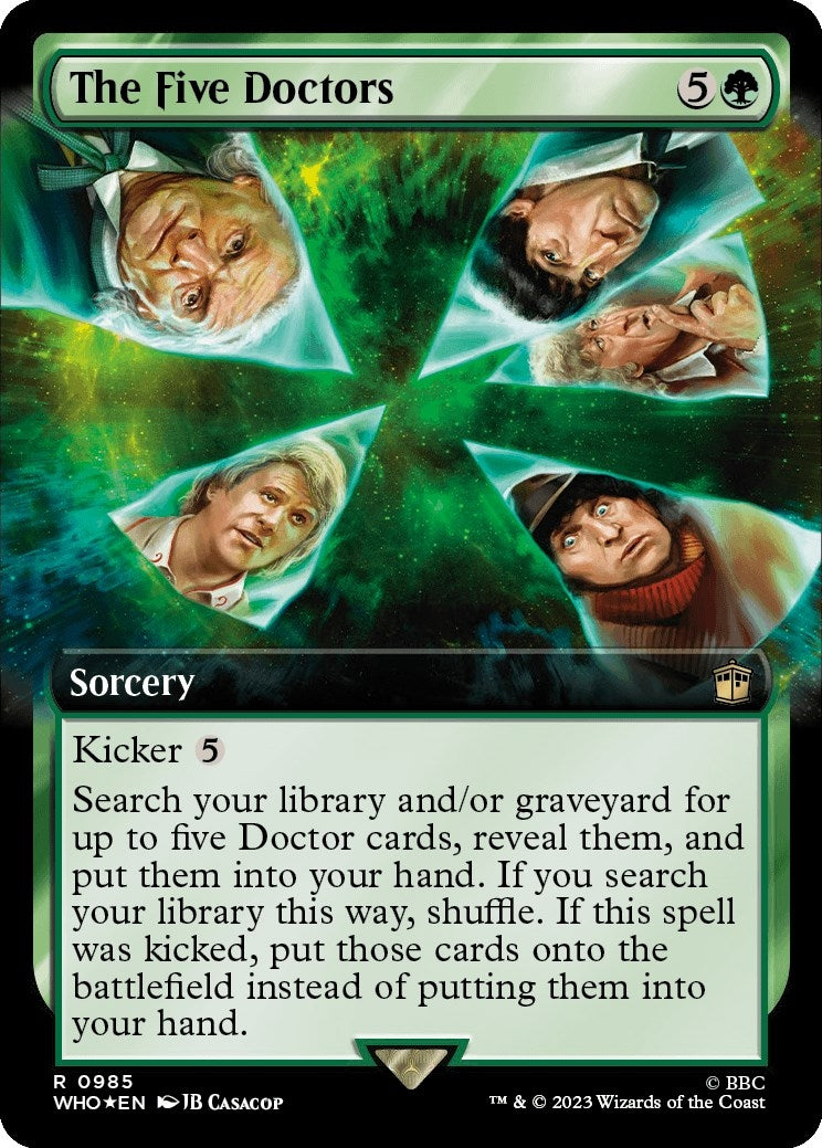 The Five Doctors (Extended Art) (Surge Foil) (985) [WHO] - MTG Single