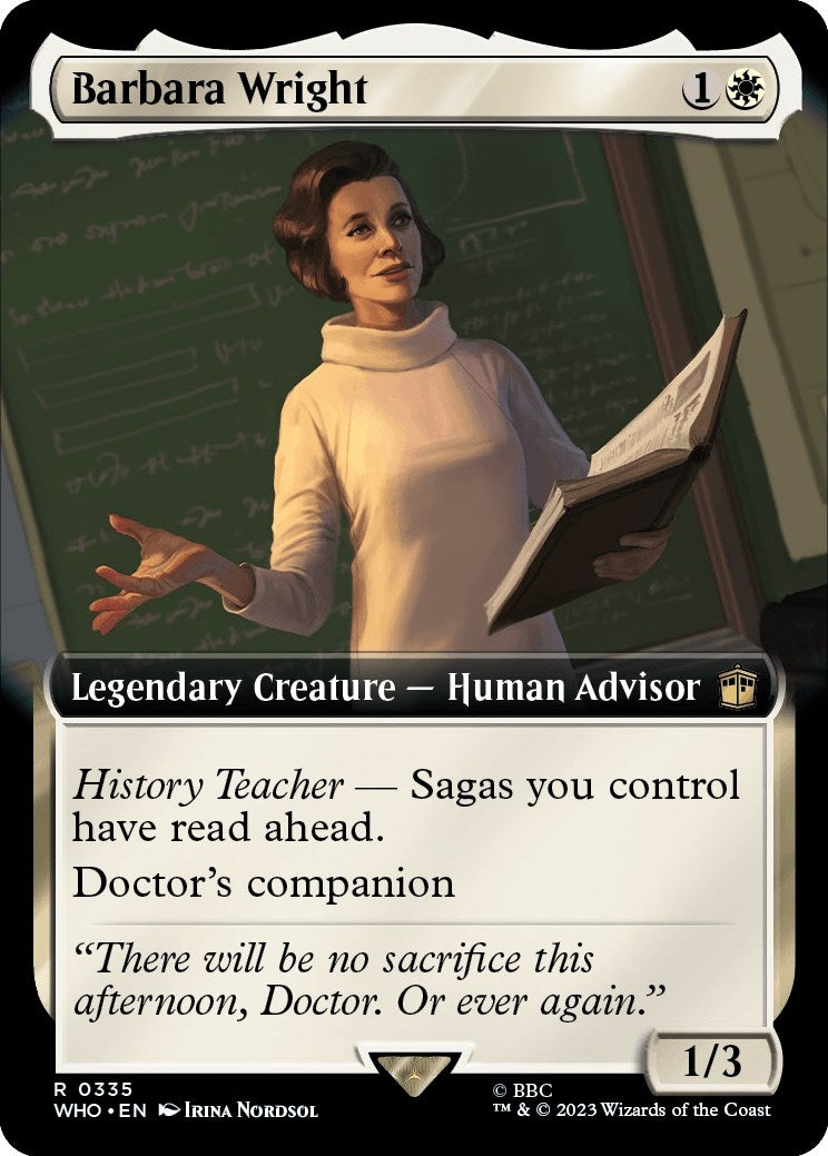 Barbara Wright (Extended Art) (335) [WHO] - MTG Single