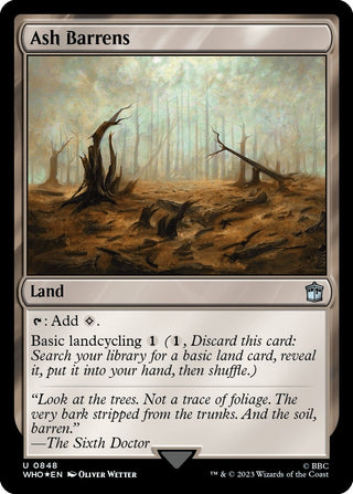 Ash Barrens (Surge Foil) (848) [WHO] - MTG Single