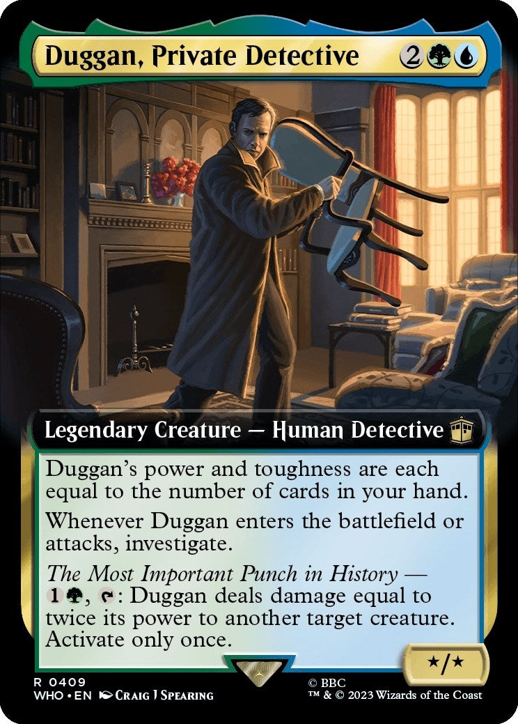 Duggan Private Detective (Extended Art) (409) [WHO] - MTG Single