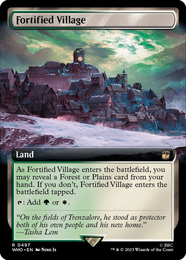Fortified Village (Extended Art) (497) [WHO] - MTG Single
