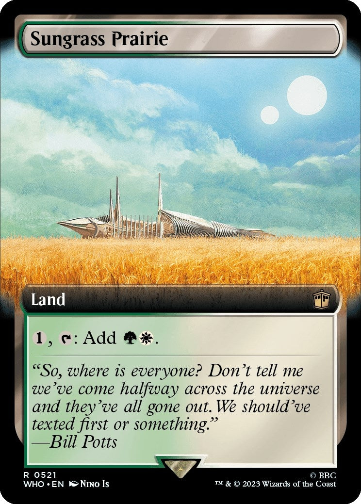 Sungrass Prairie (Extended Art) (521) [WHO] - MTG Single