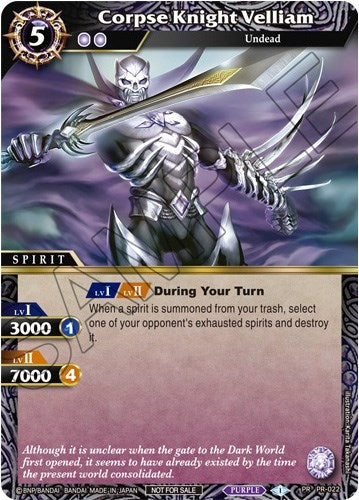 Corpse Knight Velliam (Tournament Pack Vol. 3) (22) [LEP] - Battle Spirits Saga Single