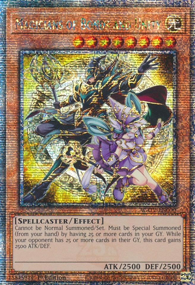 Magicians of Bonds and Unity (Quarter Century Secret Rare) (0) (AGOV) - YuGiOh Single