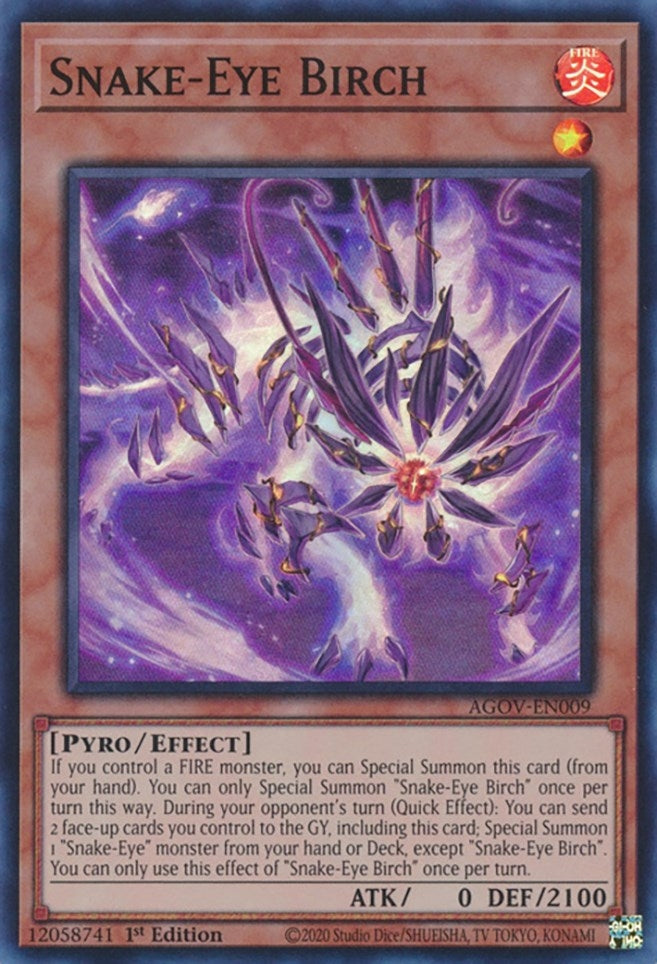 Snake-Eye Birch (9) (AGOV) - YuGiOh Single