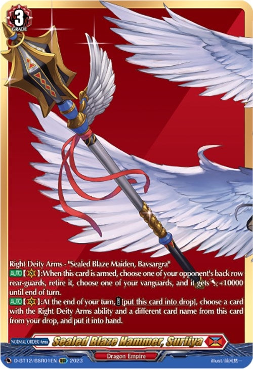 Sealed Blaze Hammer Suriiya (BSR) (1201) [D-BT12] - Cardfight Vanguard Single
