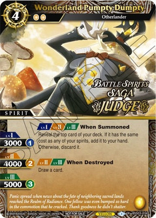 Wonderland Pumpty Dumpty (Judge Pack Vol. 3) (3034) [LEP] - Battle Spirits Saga Single
