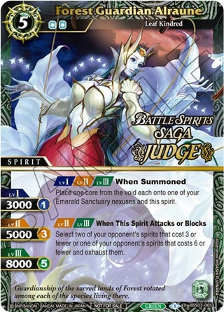 Forest Guardian Alraune (Judge Pack Vol. 3) (3065) [LEP] - Battle Spirits Saga Single