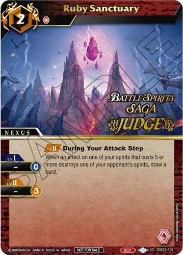 Ruby Sanctuary (Judge Pack Vol. 3) (3106) [LEP] - Battle Spirits Saga Single