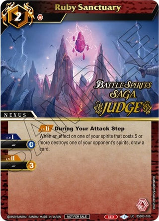 Ruby Sanctuary (Judge Pack Vol. 3) (3106) [LEP] - Battle Spirits Saga Single