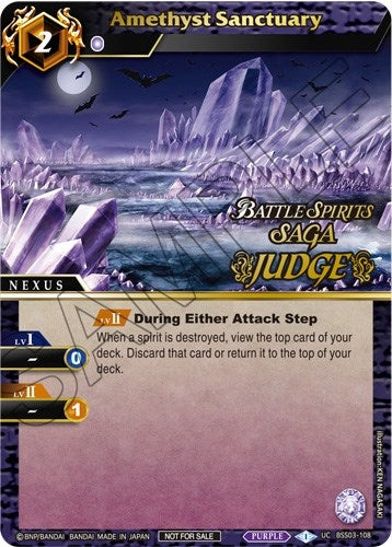Amethyst Sanctuary (Judge Pack Vol. 3) (3108) [LEP] - Battle Spirits Saga Single