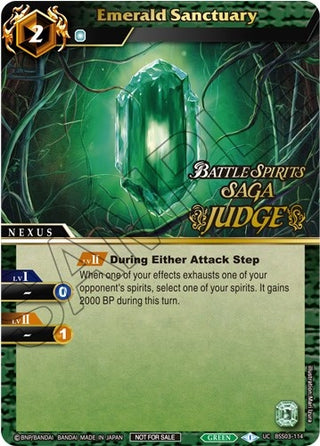 Emerald Sanctuary (Judge Pack Vol. 3) (3114) [LEP] - Battle Spirits Saga Single