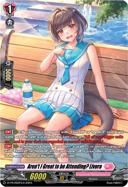 Aren’t I Great to be Attending? Livora (Foil) (262) (262) [D-PR] - Cardfight Vanguard Single