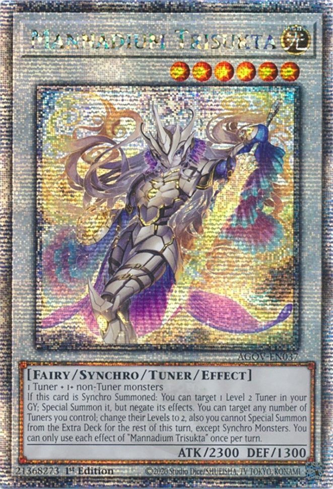 Mannadium Trisukta (Quarter Century Secret Rare) (37) (AGOV) - YuGiOh Single