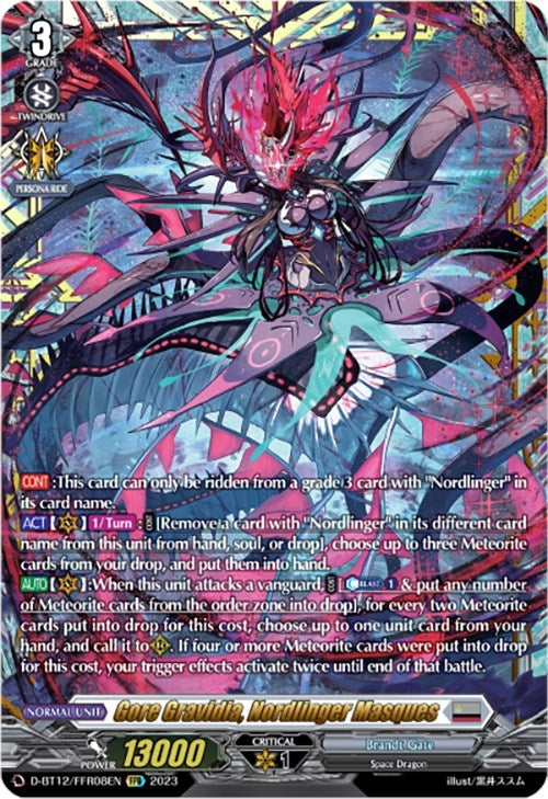 Gore Gravidia Nordlinger Masques (FFR) (1208) [D-BT12] - Cardfight Vanguard Single