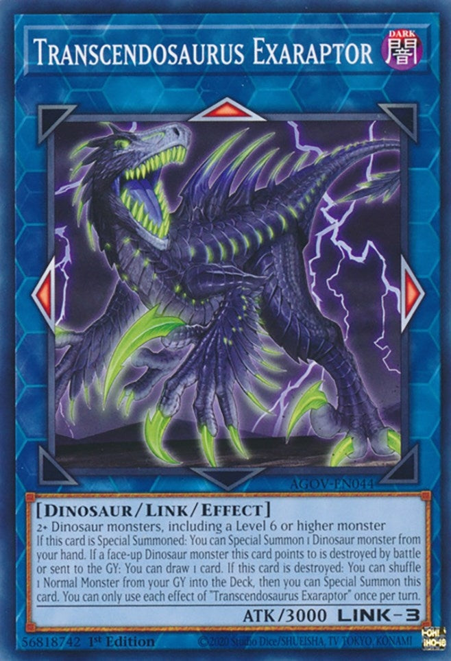 Transcendosaurus Exaraptor (44) (AGOV) - YuGiOh Single