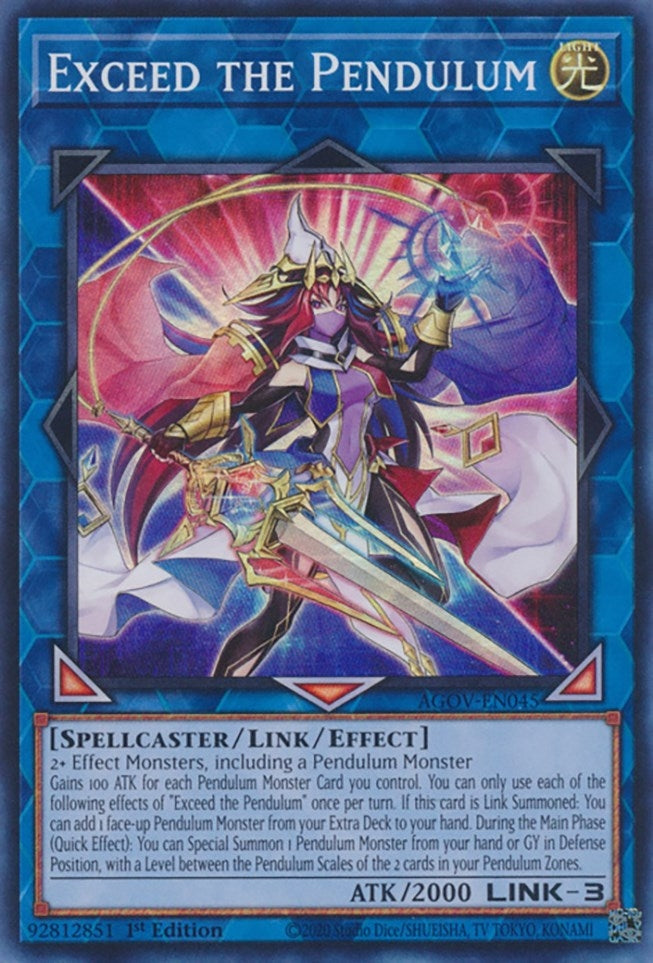 Exceed the Pendulum (45) (AGOV) - YuGiOh Single