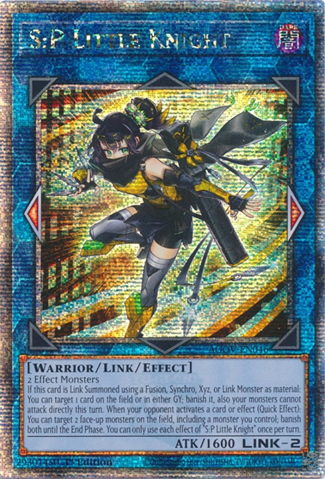S:P Little Knight (Quarter Century Secret Rare) (46) (AGOV) - YuGiOh Single