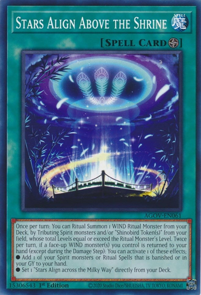 Stars Align Above the Shrine (61) (AGOV) - YuGiOh Single