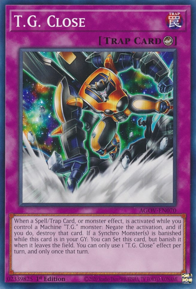 T.G. Close (70) (AGOV) - YuGiOh Single