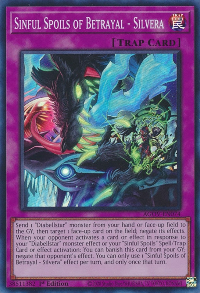 Sinful Spoils of Betrayal - Silvera (74) (AGOV) - YuGiOh Single