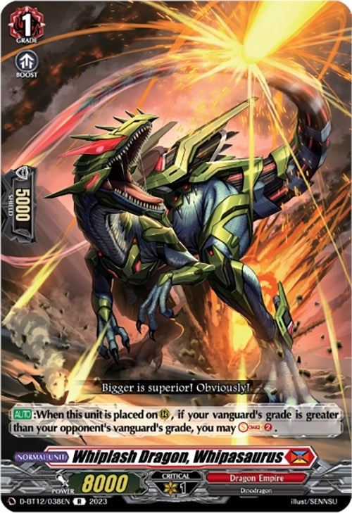 Whiplash Dragon Whipasaurus (12038) [D-BT12] - Cardfight Vanguard Single