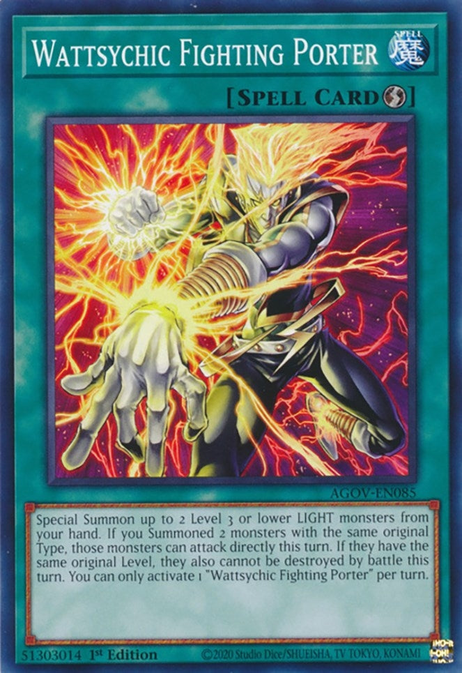 Wattsychic Fighting Porter (85) (AGOV) - YuGiOh Single