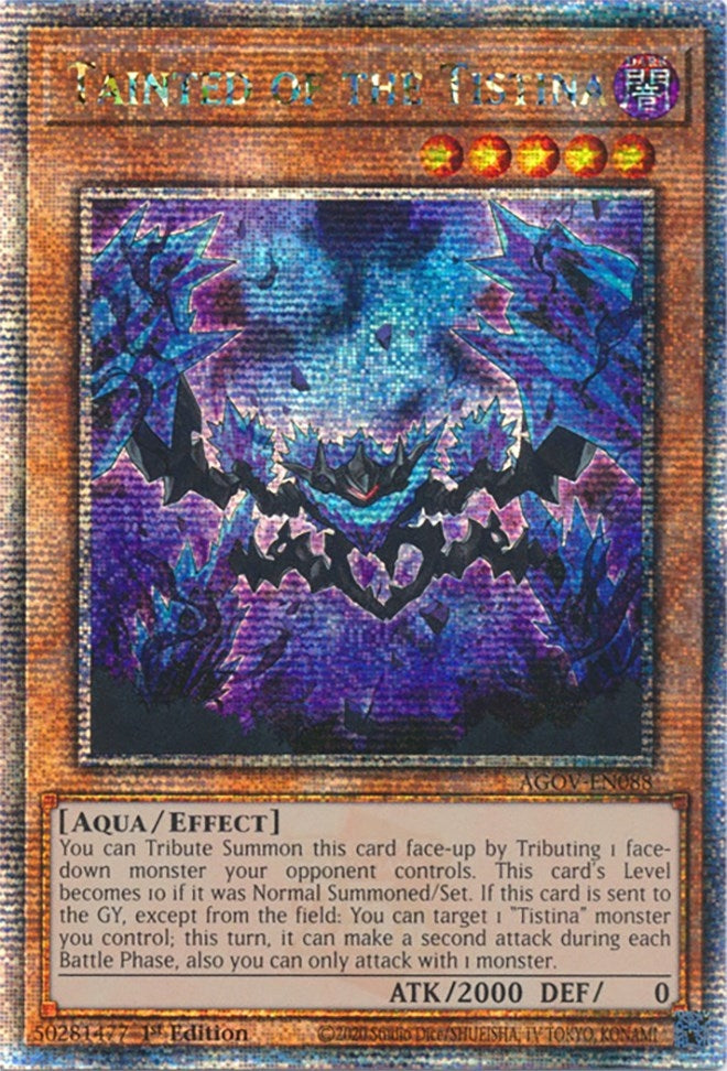 Tainted of the Tistina (Quarter Century Secret Rare) (88) (AGOV) - YuGiOh Single