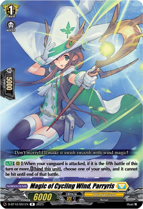 Magic of Cycling Wind Parryris (12051) [D-BT12] - Cardfight Vanguard Single