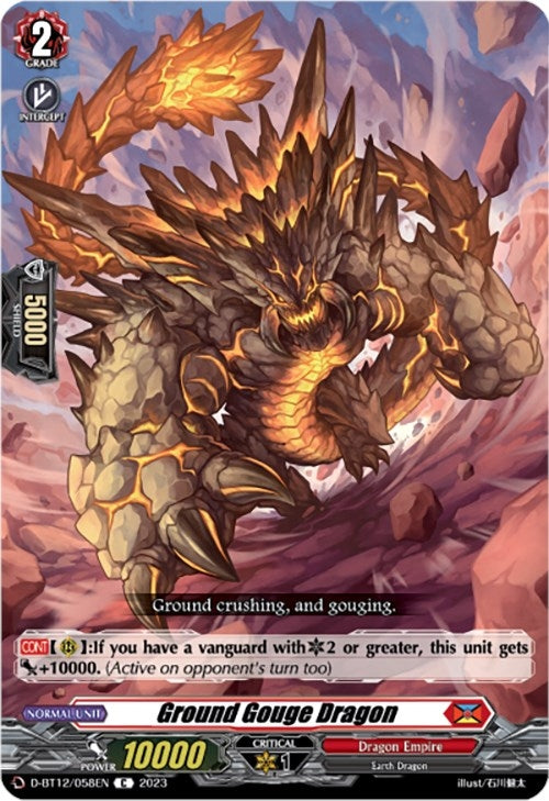 Ground Gouge Dragon (12058) [D-BT12] - Cardfight Vanguard Single