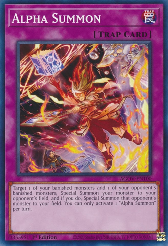 Alpha Summon (100) (AGOV) - YuGiOh Single