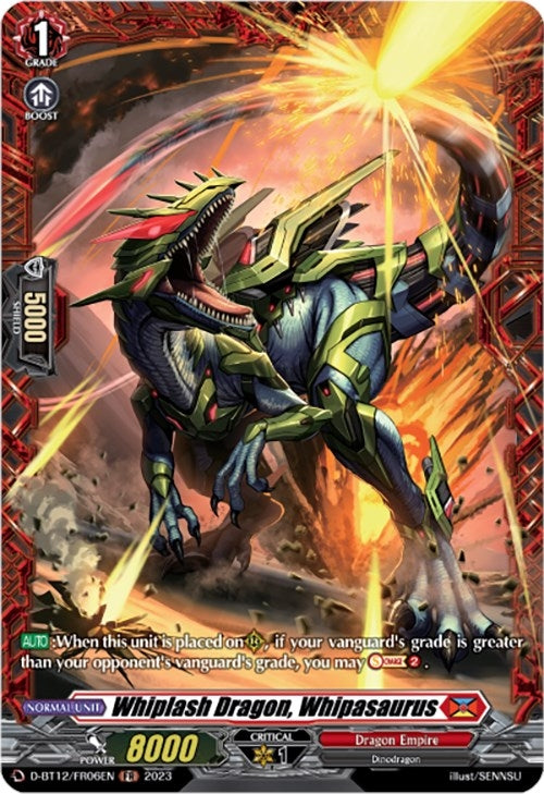 Whiplash Dragon Whipasaurus (FR) (1206) [D-BT12] - Cardfight Vanguard Single