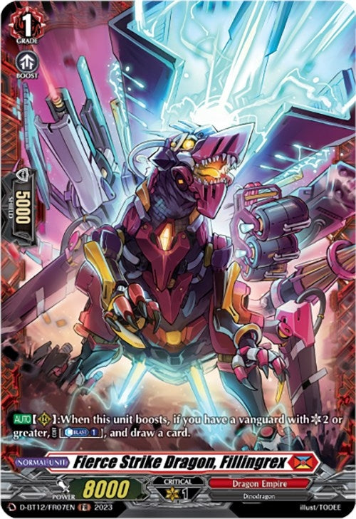 Fierce Strike Dragon Fillingrex (FR) (1207) [D-BT12] - Cardfight Vanguard Single
