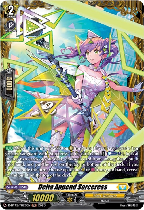 Delta Append Sorceress (FR) (1226) [D-BT12] - Cardfight Vanguard Single