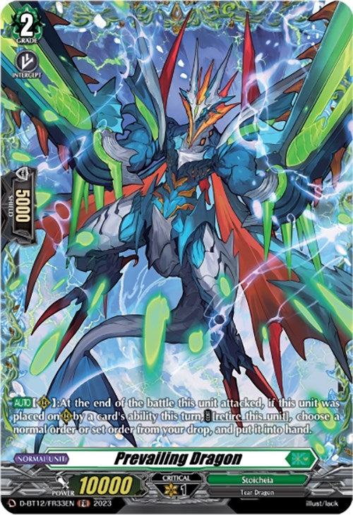 Prevailing Dragon (FR) (1233) [D-BT12] - Cardfight Vanguard Single