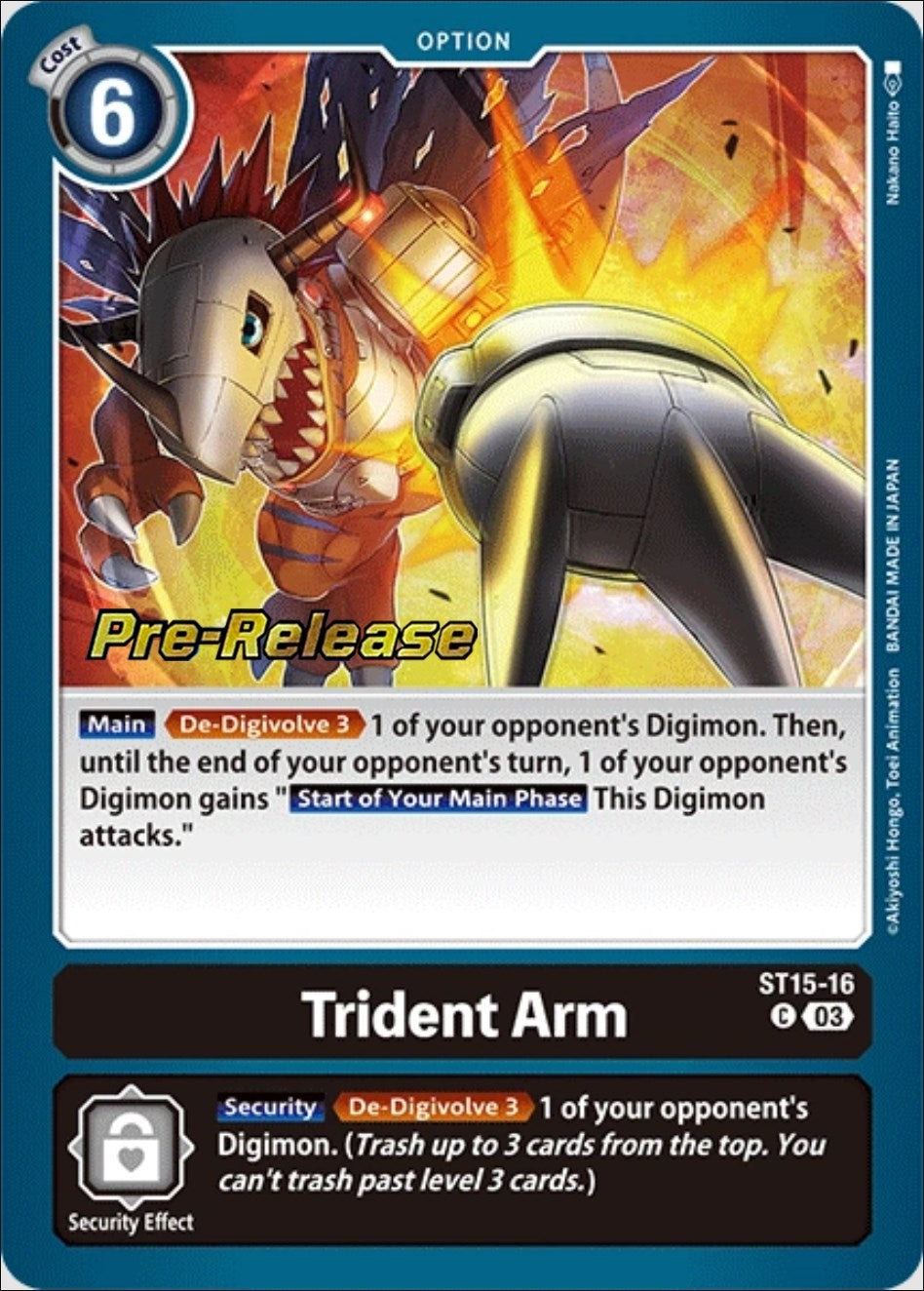 Trident Arm (1516) [ST-15_PR] - Digimon Card Game Single