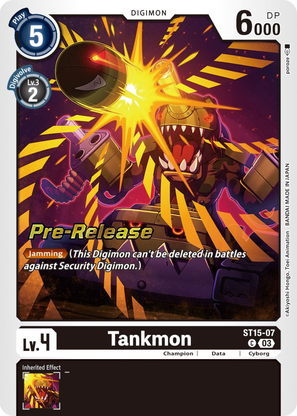 Tankmon (1507) [ST-15_PR] - Digimon Card Game Single
