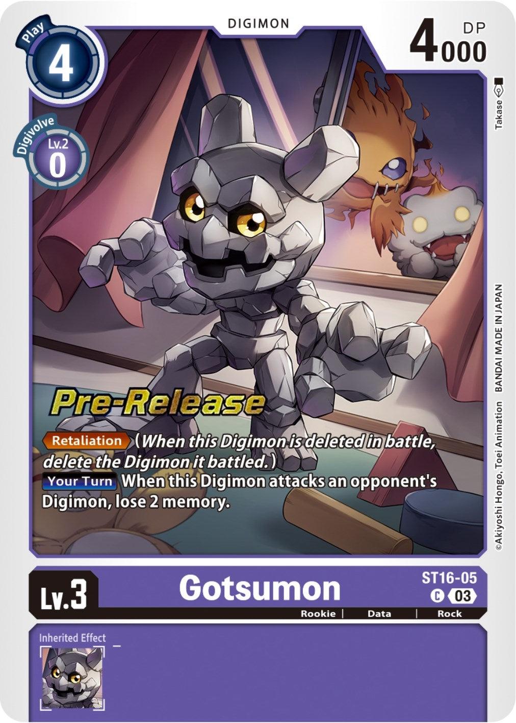 Gotsumon (1605) [ST-16_PR] - Digimon Card Game Single