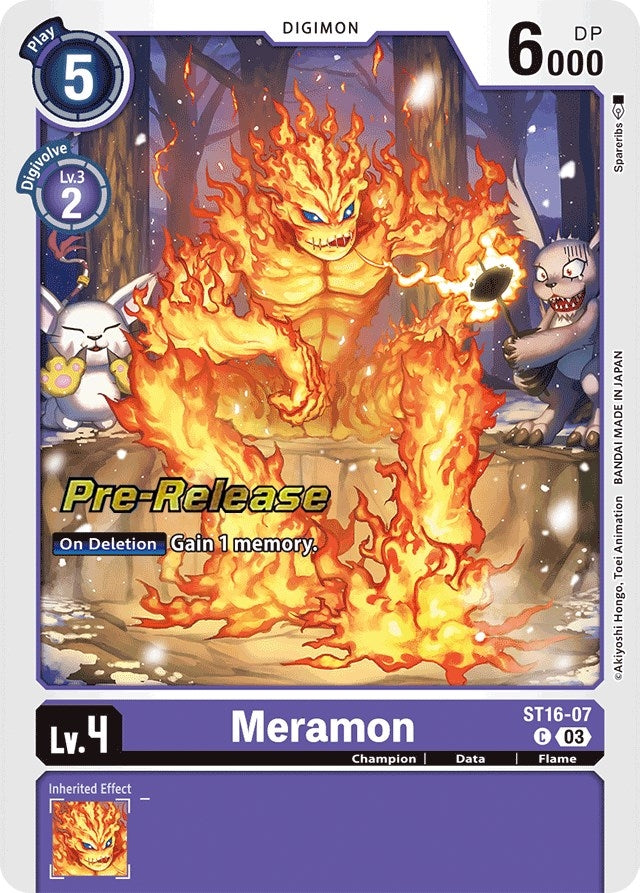 Meramon (1607) [ST-16_PR] - Digimon Card Game Single