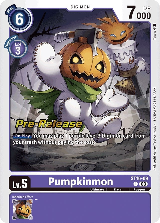 Pumpkinmon (1609) [ST-16_PR] - Digimon Card Game Single