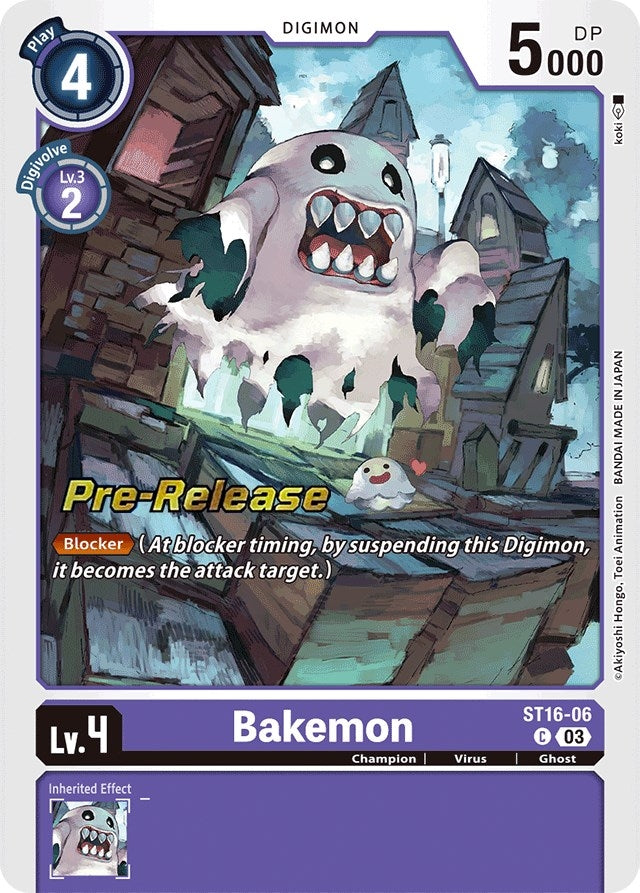 Bakemon (1606) [ST-16_PR] - Digimon Card Game Single
