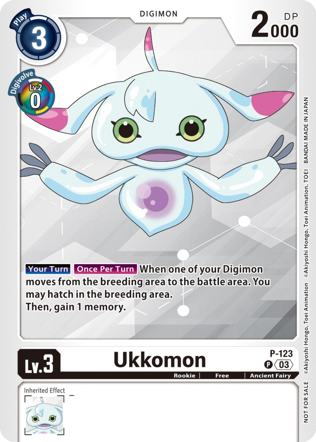 Ukkomon - P-123 (NYCC 2023 Demo Deck) (123) [D-PR] - Digimon Card Game Single