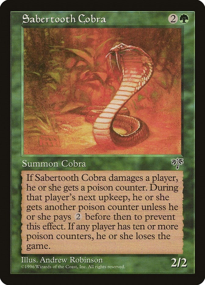 Sabertooth Cobra [MIR] - MTG Single
