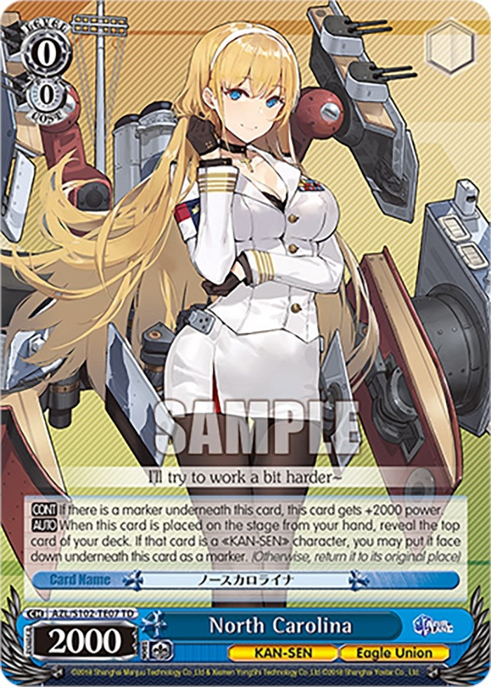 North Carolina (10207) - Weiss Schwarz Single