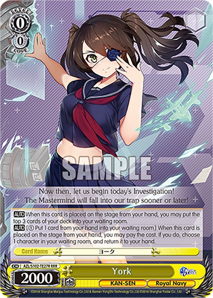 York (RRR) (10227) - Weiss Schwarz Single