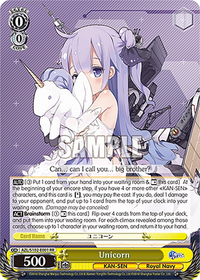 Unicorn (102001) - Weiss Schwarz Single