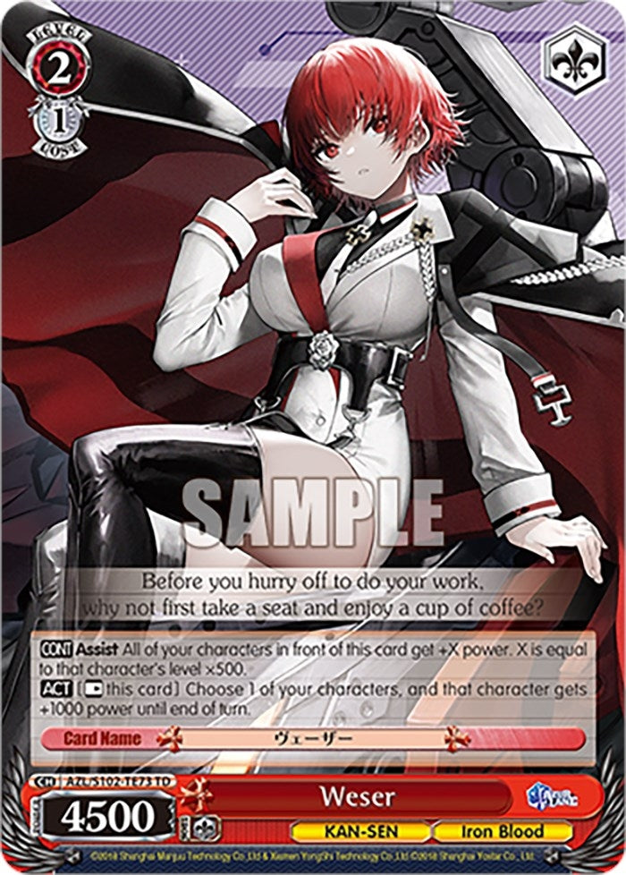 Weser (10273) - Weiss Schwarz Single